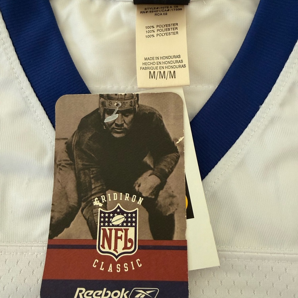 Reebok White and Blue Sports Jersey - Picture 5 of 8